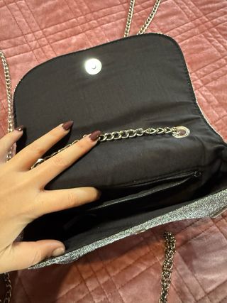 Set 3 borse nere e argento