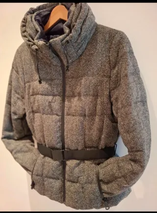 Chaqueta Zara Tweed Plumas