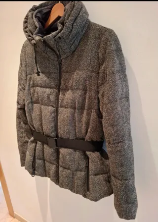 Chaqueta Zara Tweed Plumas