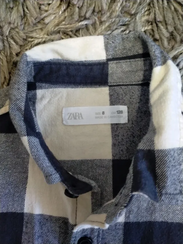 Camisa de cuadros Zara niño
