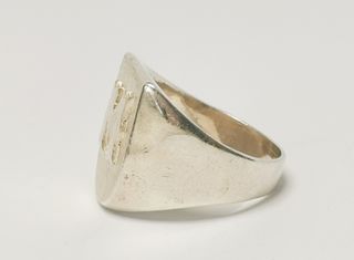 Anillo Plata Ley Macizo M Talla 24