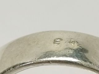 Anillo Plata Ley Macizo M Talla 24