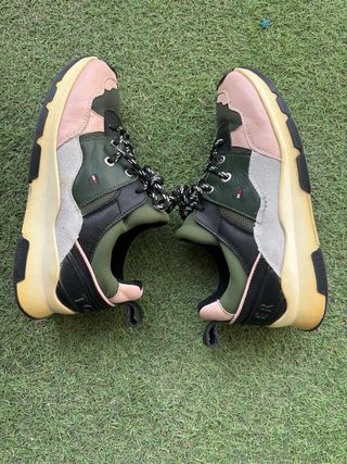Zapatillas Tommy Hilfiger Verde y Rosa