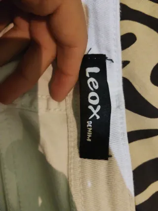 Pantalón corto vaquero blanco Leox Denim Talla 36