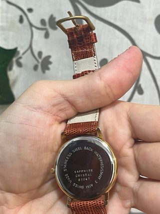 Reloj Roger Rodin Vintage Dorado y Marrón