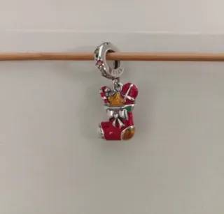 Charm Bota de Navidad Roja y Verde