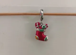 Charm Bota de Navidad Roja y Verde