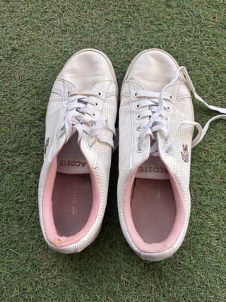 Zapatillas Lacoste Blancas y Rosas