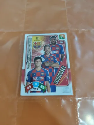 Cromo Fútbol FC Barcelona Tridente