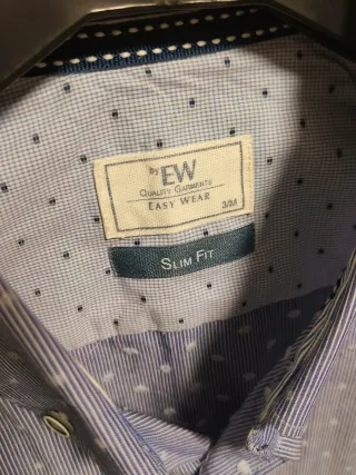 Camisa de vestir El Corte Inglés azul