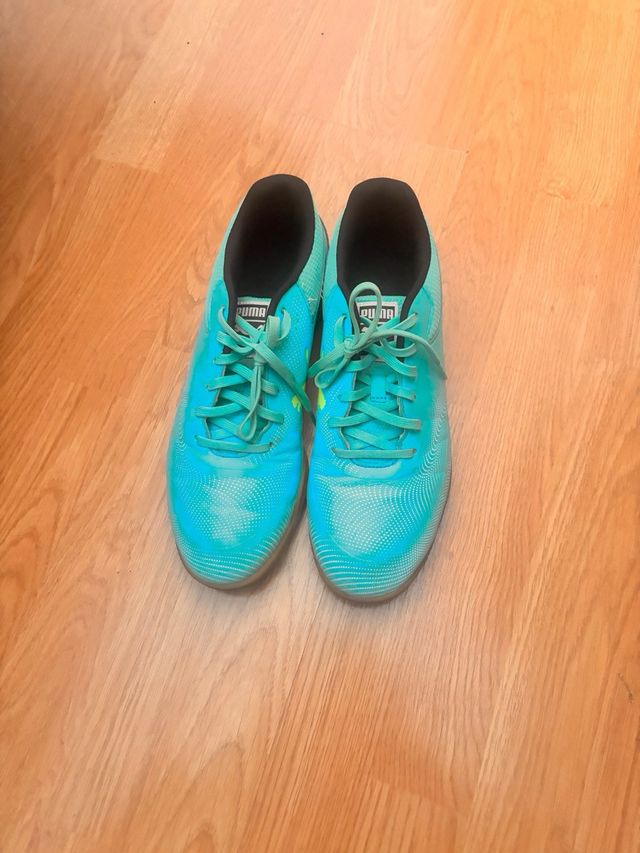 Zapatillas Puma Truco III Fútbol Sala Azul/Verde