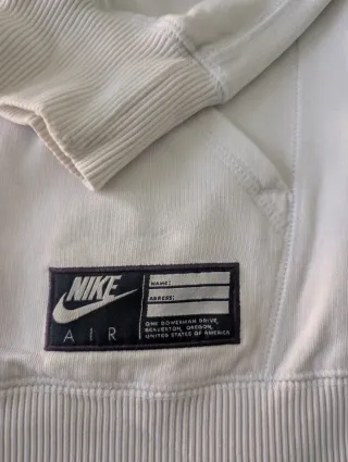 Sudadera Nike Air Talla M Blanca