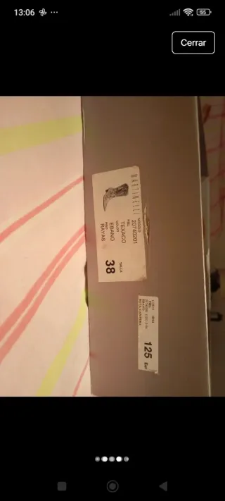 Botas de piel color beige talla 38