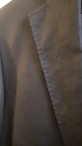 Americana Lino Hombre Negra