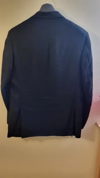 Americana Lino Hombre Negra