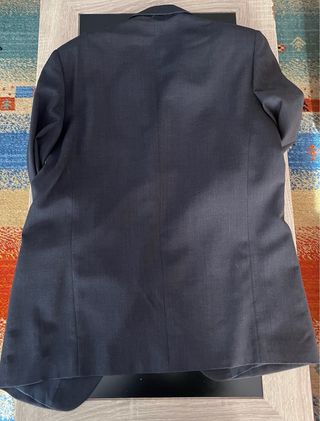 Traje de chaqueta y pantalón hombre negro grisáceo