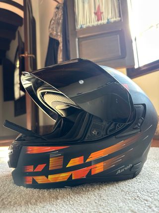 Casco de moto KTM negro
