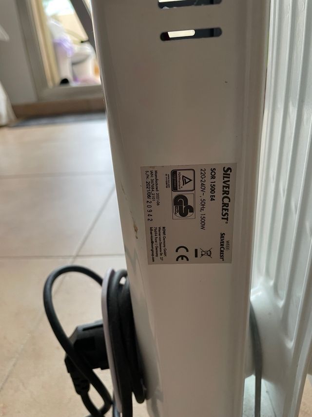 Radiador Aceite SilverCrest 1500W