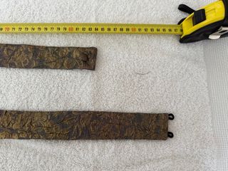 Vestido corto fiesta dorado y marrón