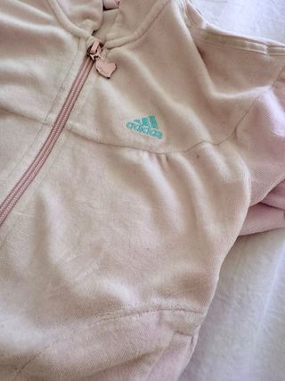 Chándal Adidas niña rosa y gris