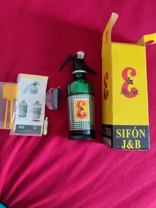 Sifón J&B decorativo verde
