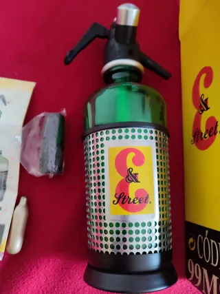 Sifón J&B decorativo verde