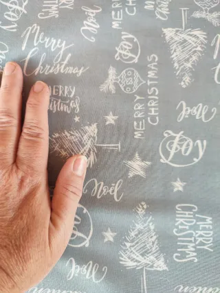 Tela Navideña Merry Christmas