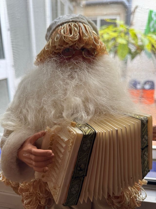 Babbo Natale con musica e movimento a fisarmonica