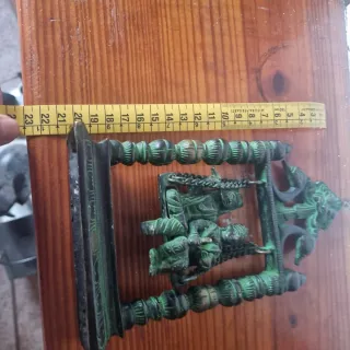 Escultura Krishna Radha Bronce Macizo