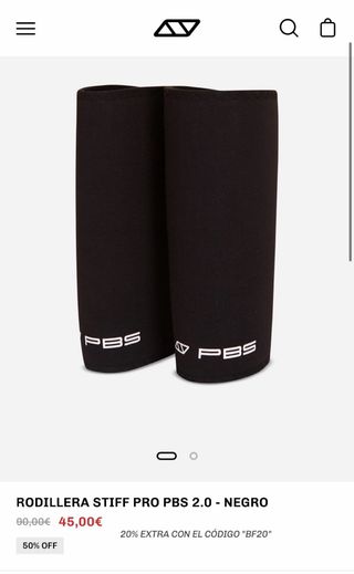 Rodillera Stiff Pro PBS 2.0 Negra