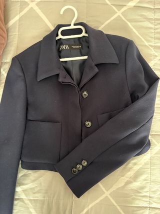 Blazer Zara Azul Talla XS
