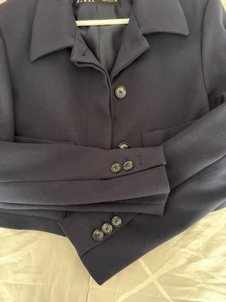 Blazer Zara Azul Talla XS