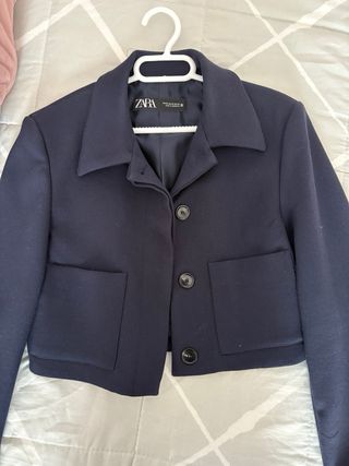 Blazer Zara Azul Talla XS