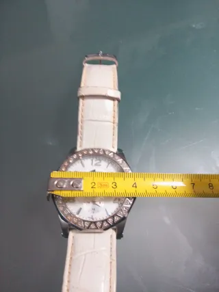 Reloj Lotus Multifunción Blanco y Plateado