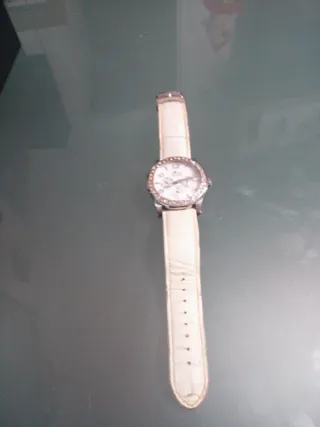 Reloj Lotus Multifunción Blanco y Plateado