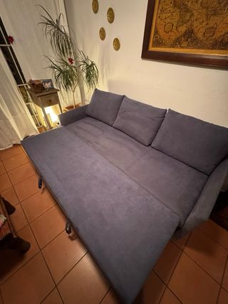 Sofá Cama azul  204x85cm