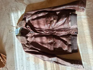 Cazadora Bomber Piloto Massimo Dutti Marrón