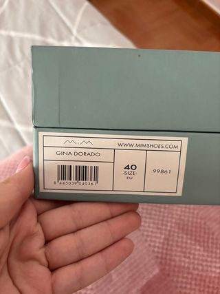 Tacones Mim Shoes Plataforma Dorados