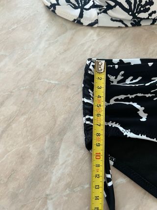 Bikini Corallo Bianco e Nero Tg 46