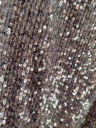 Top de lentejuelas, gris.