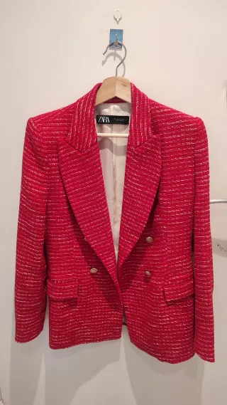 Blazer Zara Rojo Talla XS