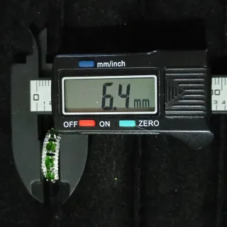 Anillo Diópsido Natural Ajustable