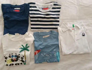 Lote 5 Ropa Niño Polo y Camisetas