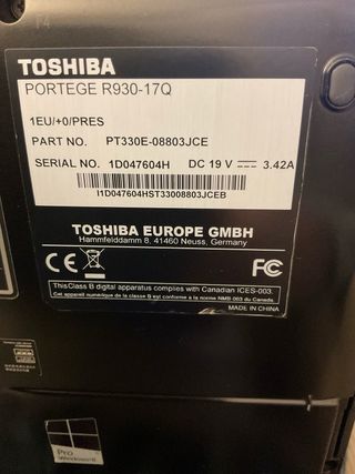Portatile Toshiba Nero con Windows 11