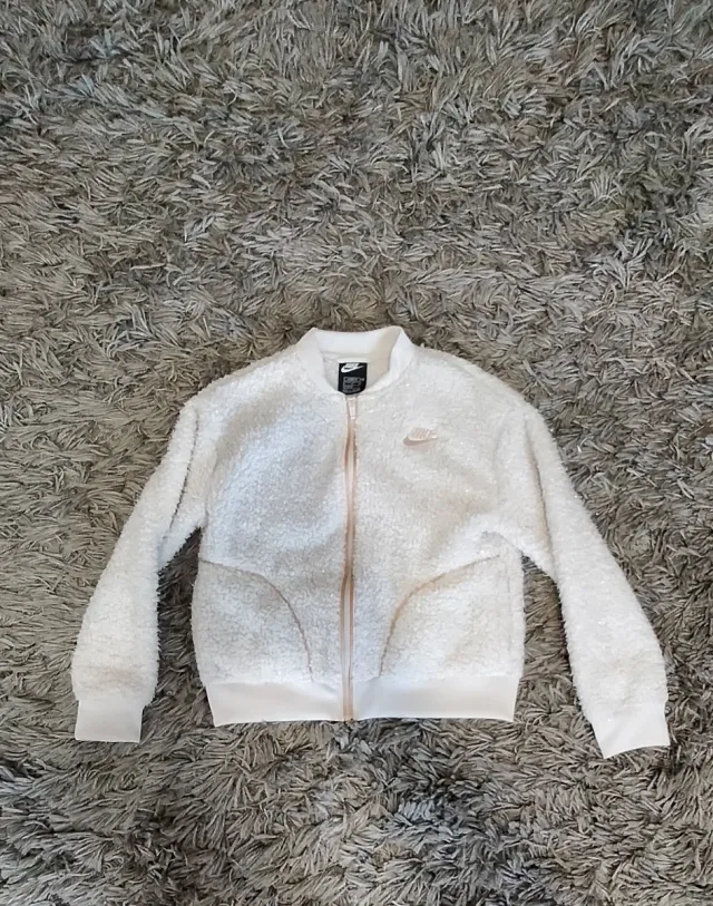 Polar Nike niña rosa y blanco