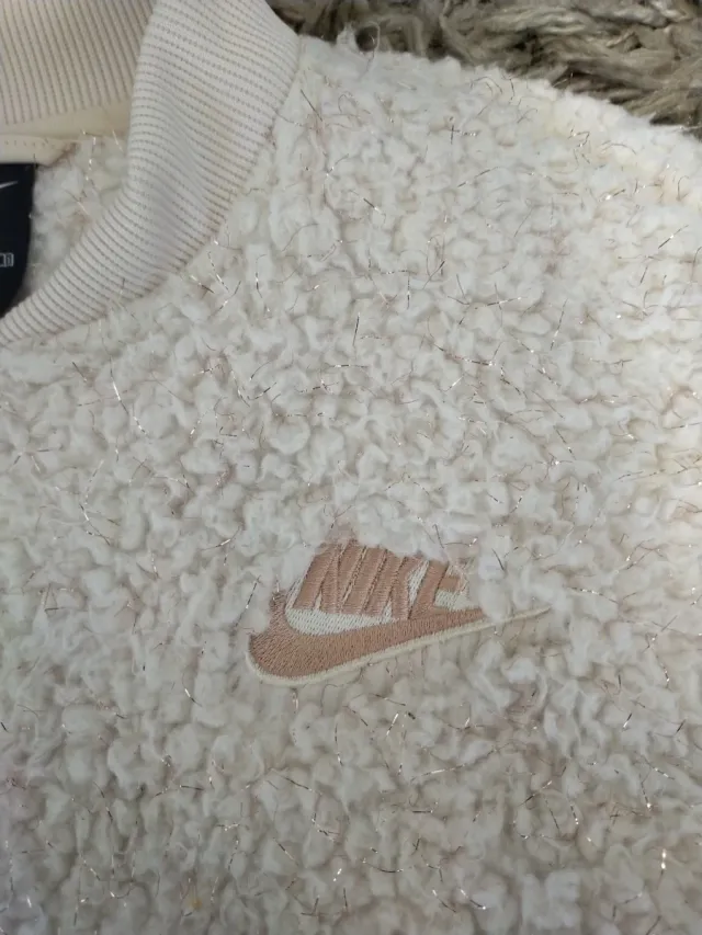 Polar Nike niña rosa y blanco