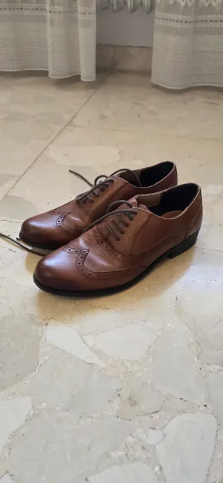 Zapatos Clarks Cordones Marrones Talla 35