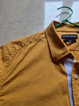 Camisa Slim Antony Morato color mostaza