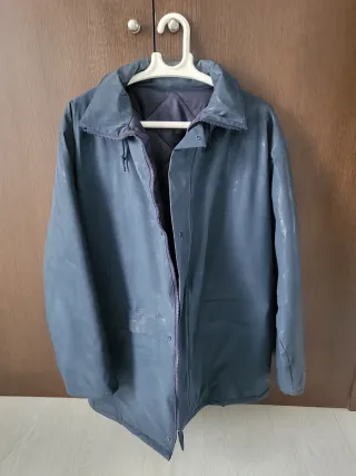 Chaquetón de trabajo azul/gris