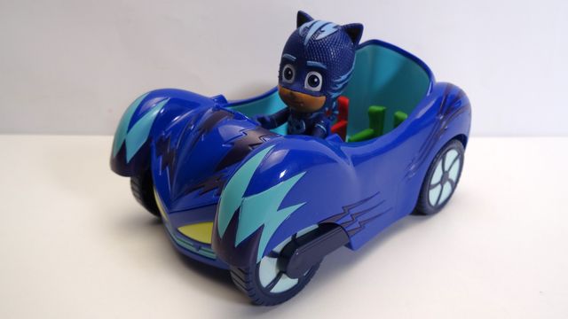 Vehículos PJ Masks + figuras Gatuno Buhíta y Gekko